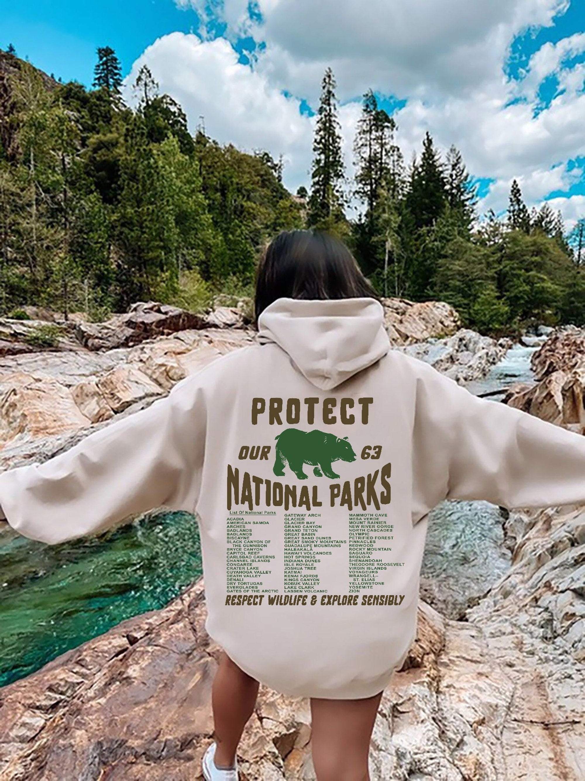 National Parks Retro Hoodie – Cozy Hiking & Camping Sweatshirt