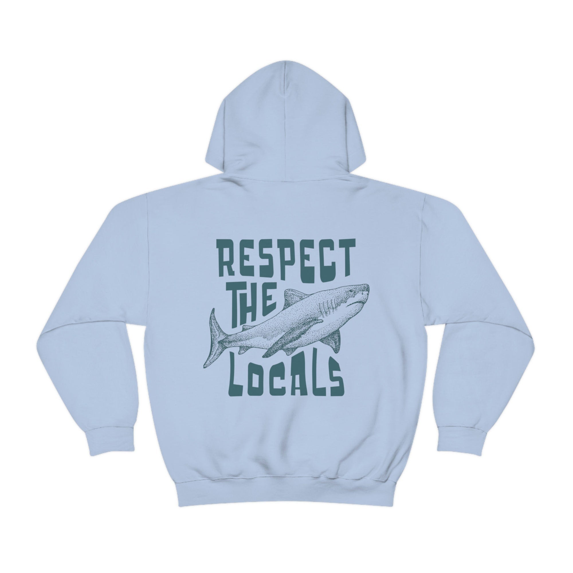 Respect Local Shark Hoodie – Surf & Beach Aesthetic - Image 5