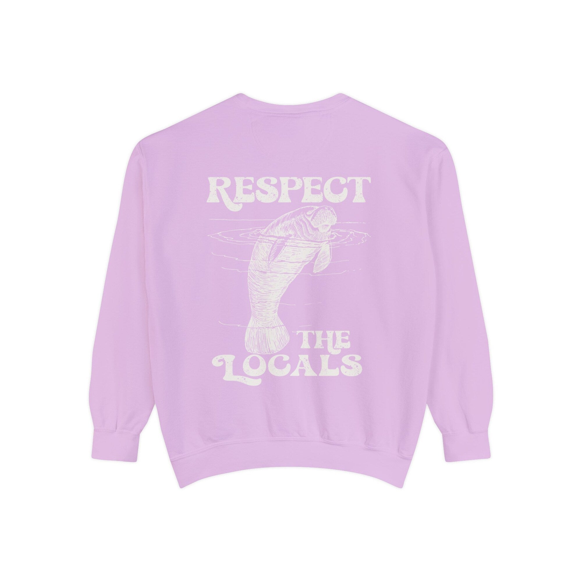 Manatee “Respect the Locals” Comfort Colors Crewneck Sweatshirt - Image 7