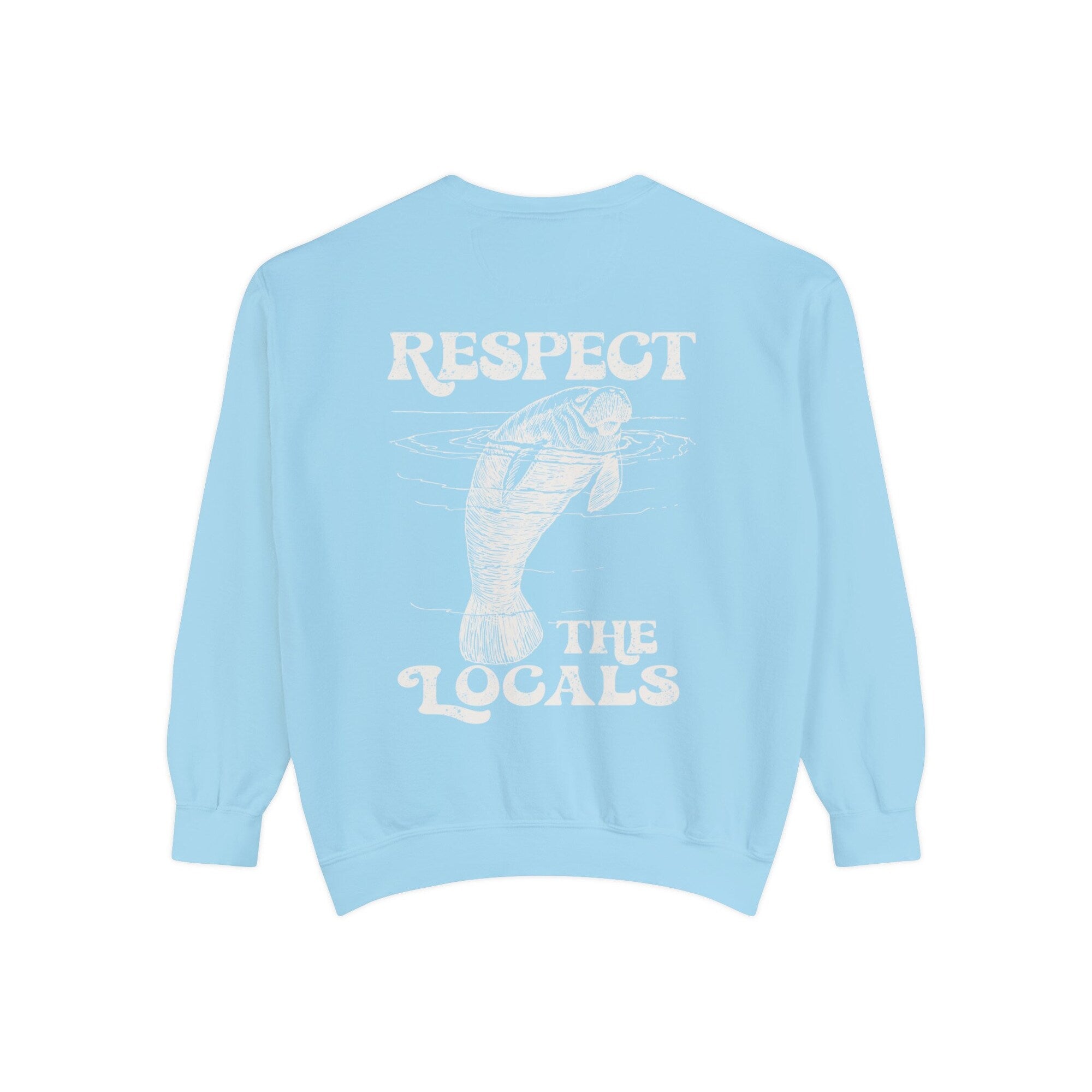 Manatee “Respect the Locals” Comfort Colors Crewneck Sweatshirt - Image 5