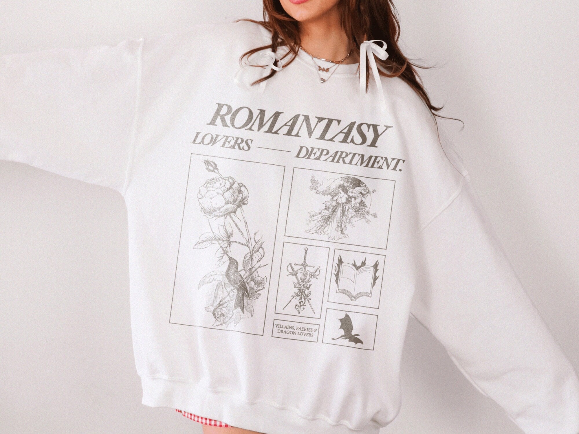 Romantasy Lovers Department Sweatshirt – Morally Grey Reader