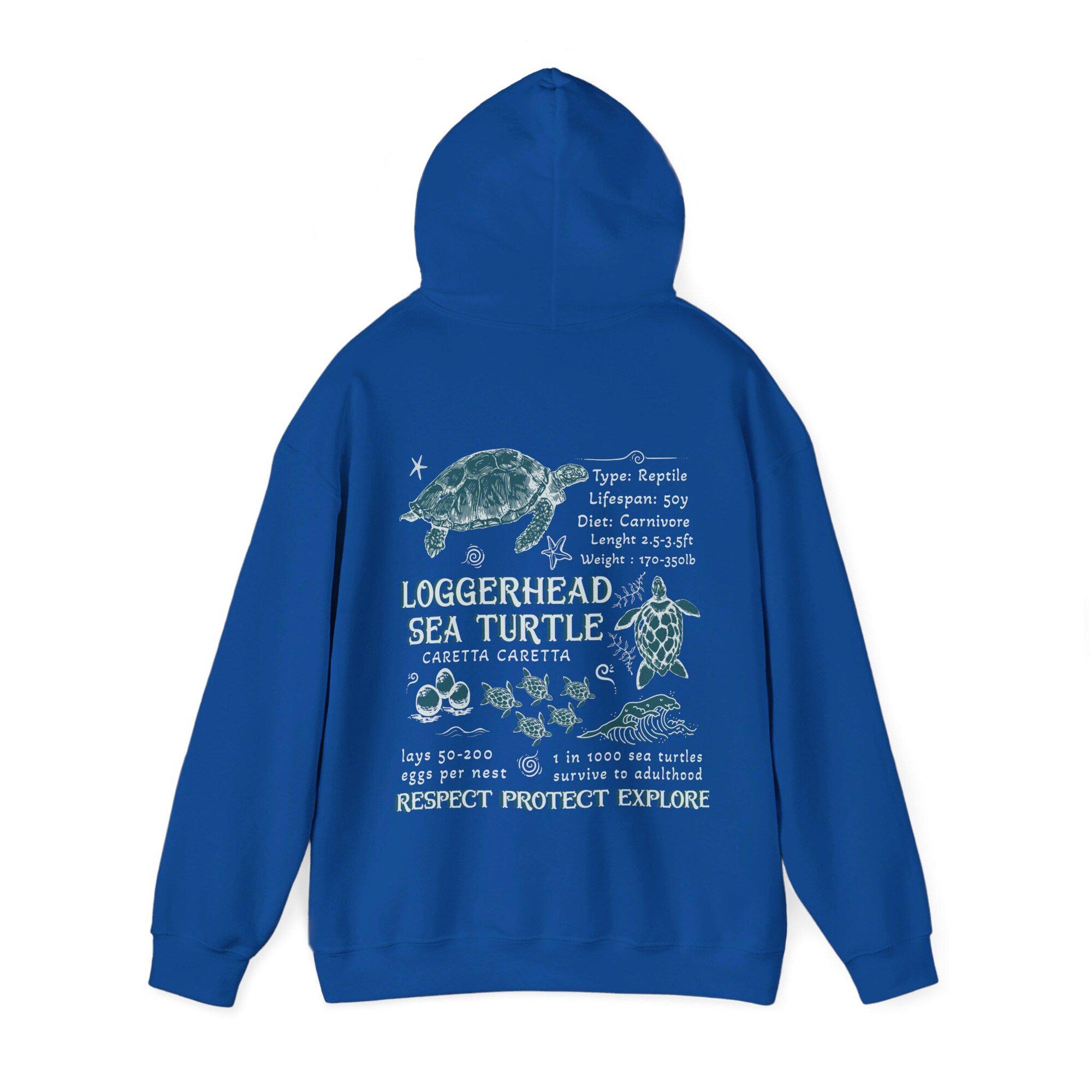 Sea Turtle Hoodie – Oceancore Unisex Cozy Sweatshirt - Image 8