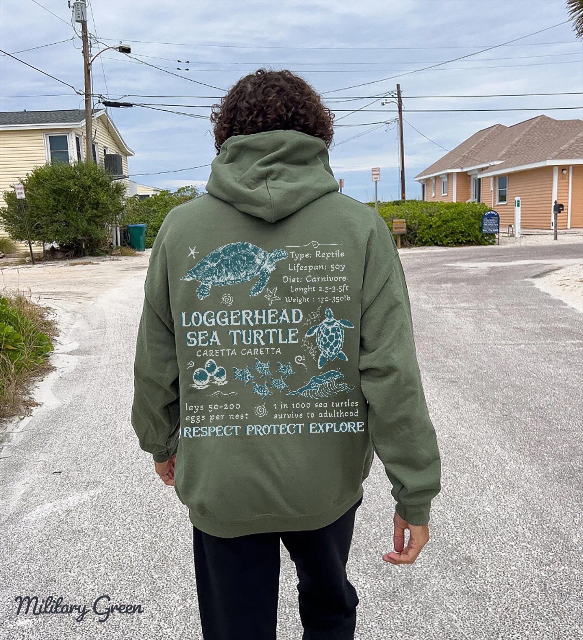 Sea Turtle Hoodie – Oceancore Unisex Cozy Sweatshirt - Image 7