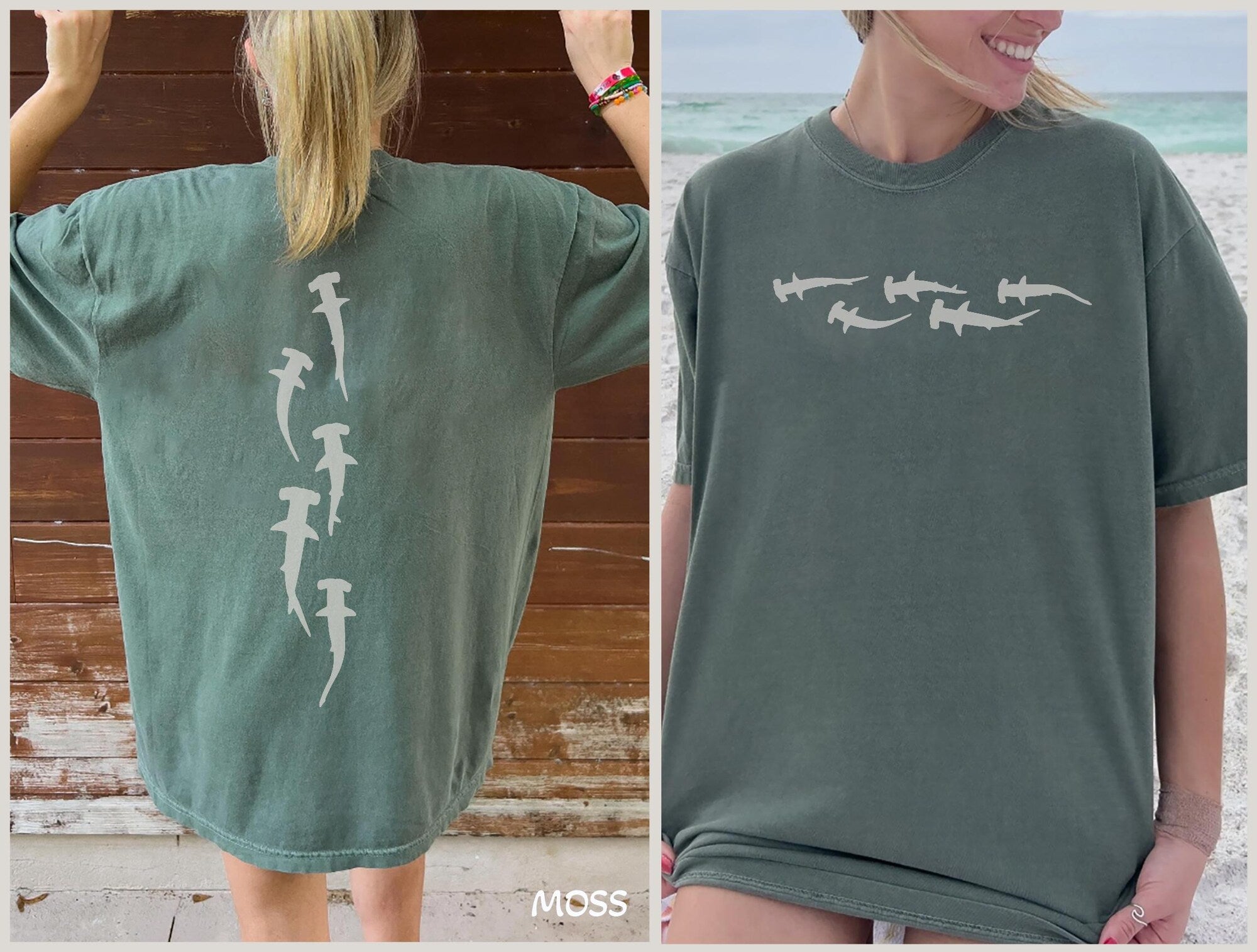 Hammerhead Shark Tee – Save the Ocean Comfort Colors Shirt - Image 5