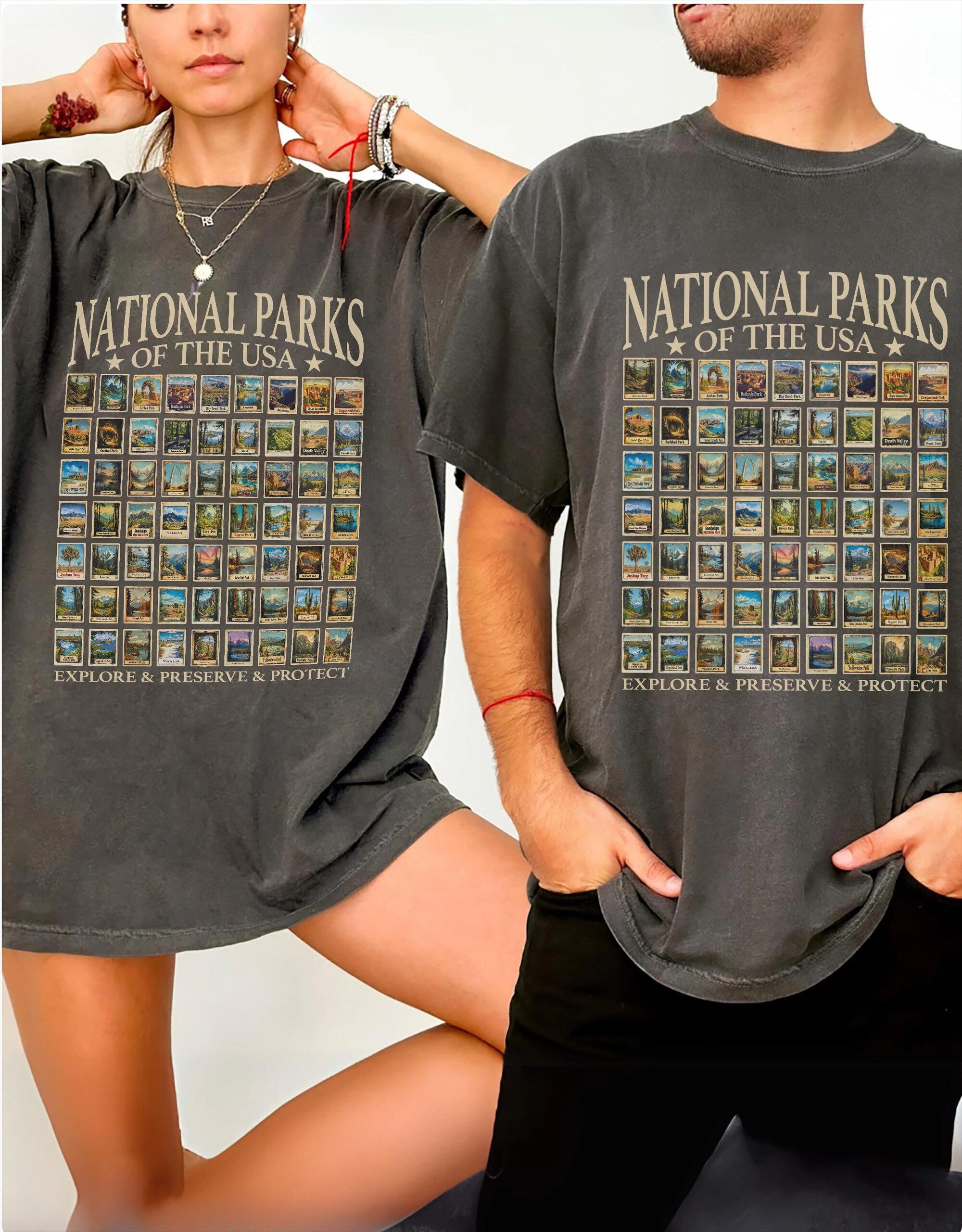63 US National Parks Comfort Colors Tee | Retro Nature Shirt - Image 5