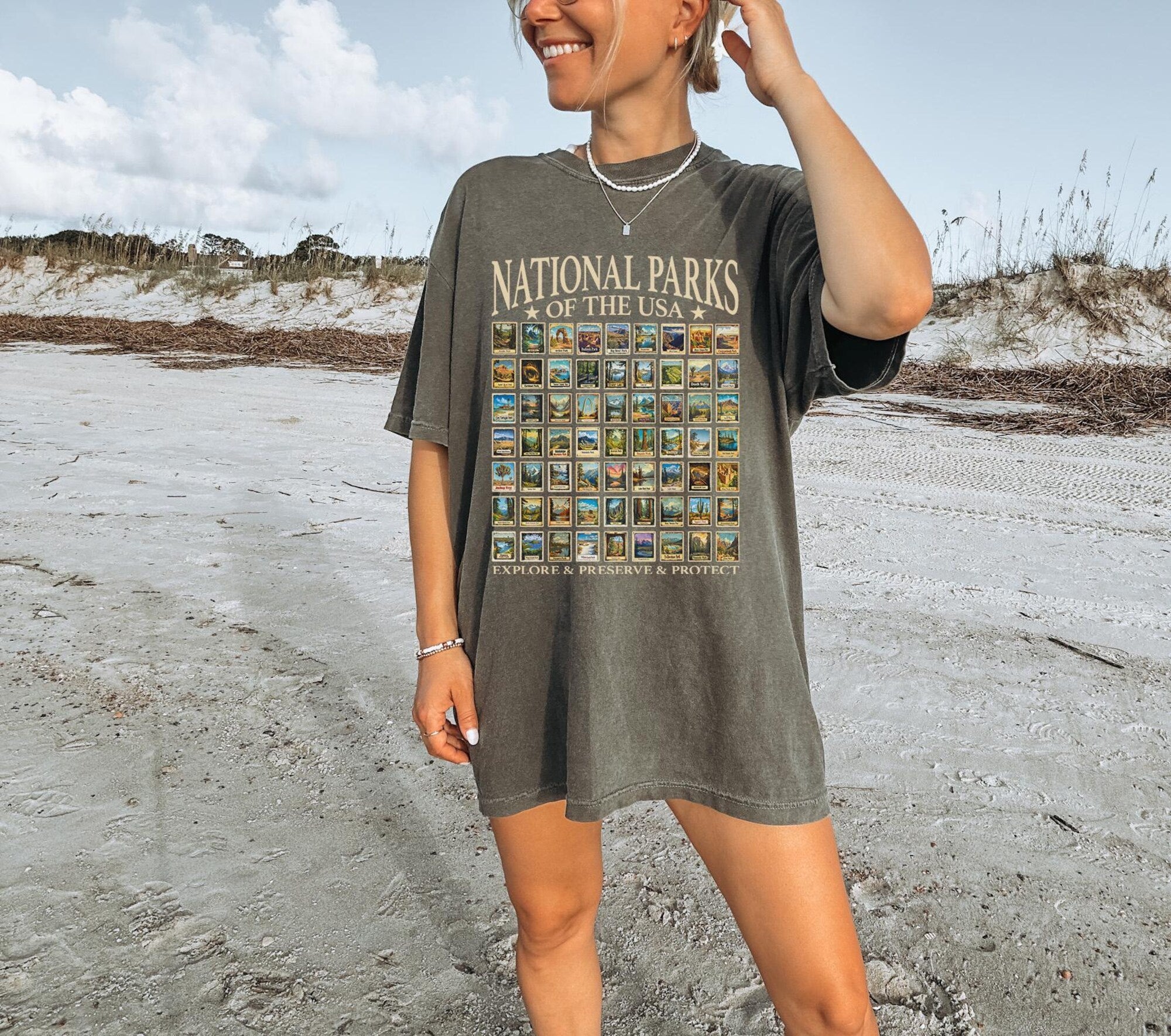 63 US National Parks Comfort Colors Tee | Retro Nature Shirt - Image 6