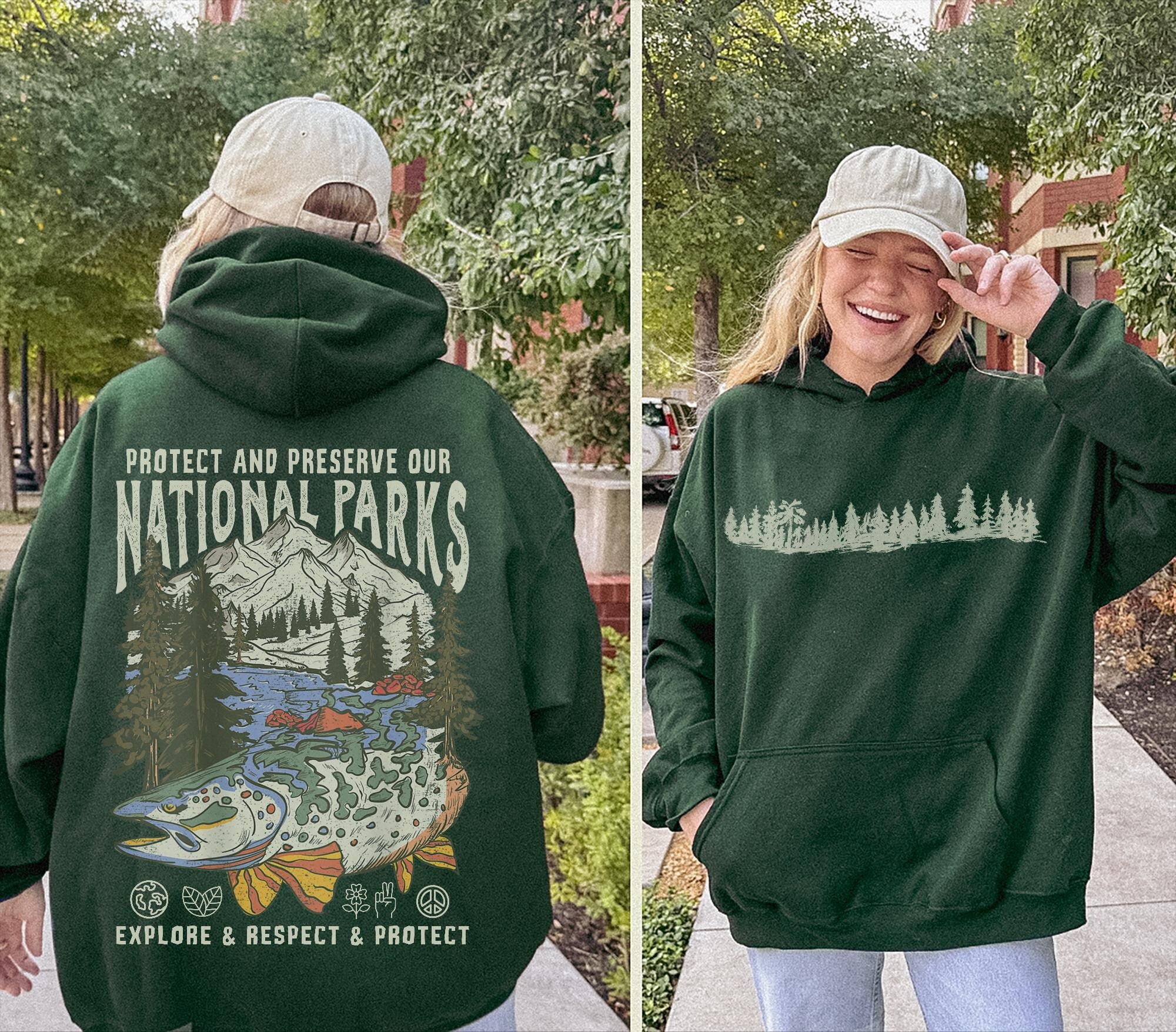 Protect Our National Parks Hoodie – Cozy Nature Lover Sweatshirt - Image 3