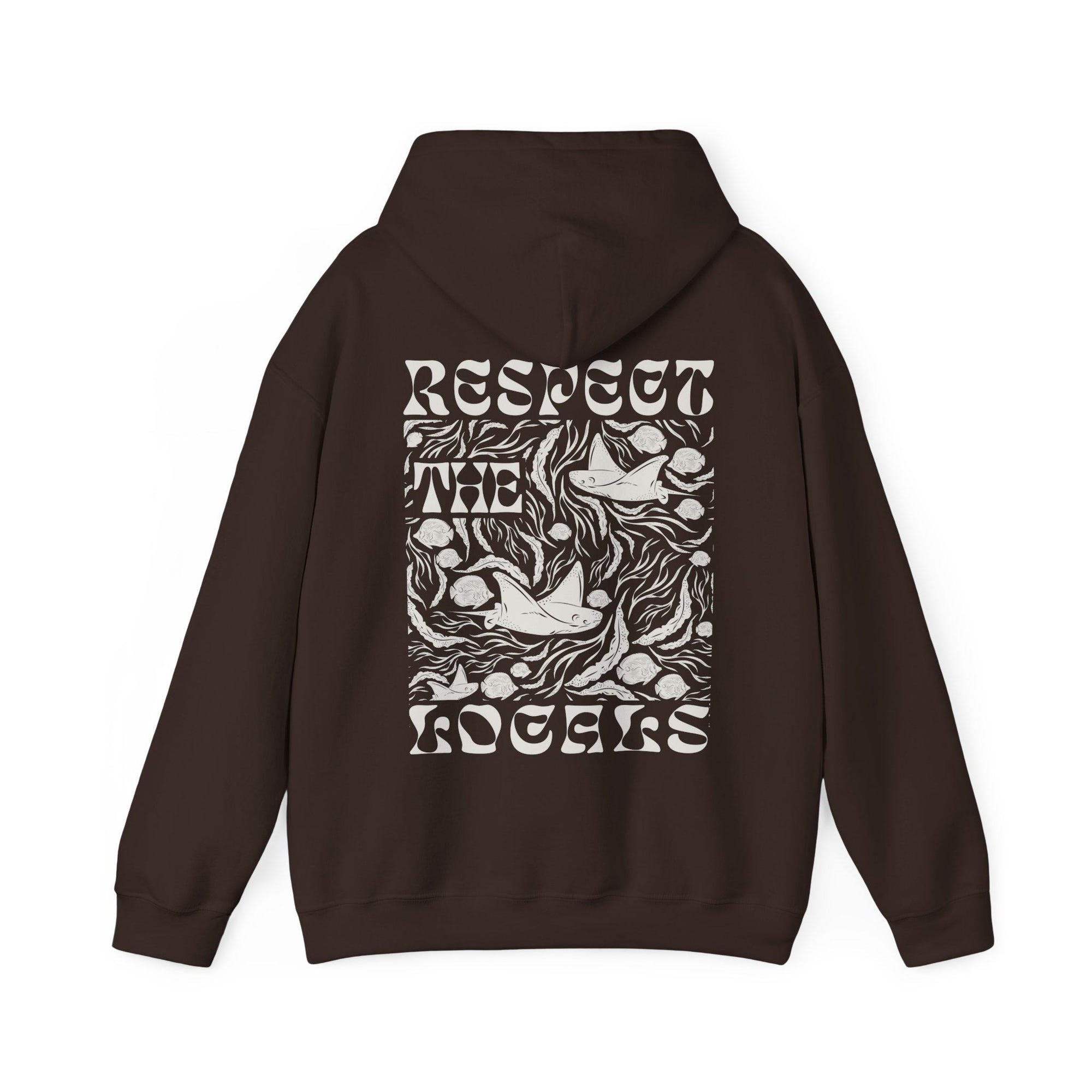 Respect the Locals Manta Ray Hoodie – Ocean Conservation Pullover - Image 6