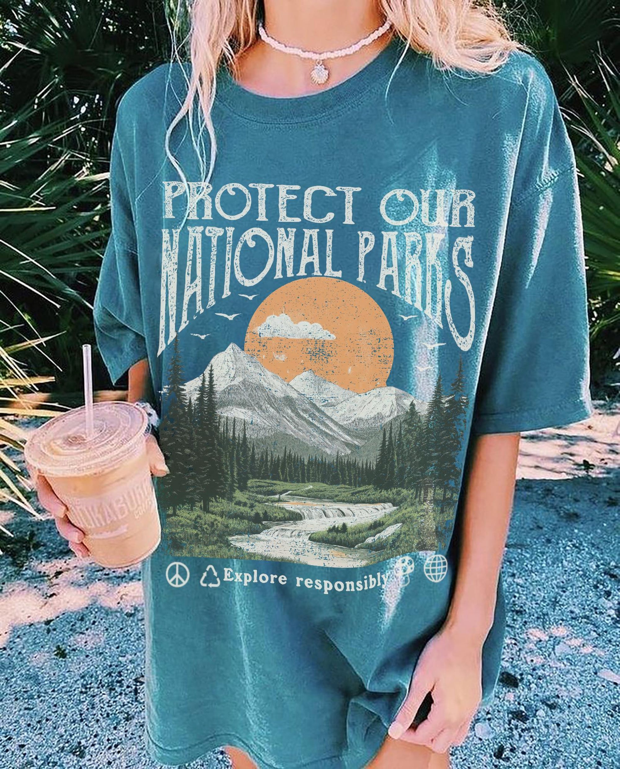 Vintage National Parks Comfort Colors Tee – Protect Our Parks - Image 4