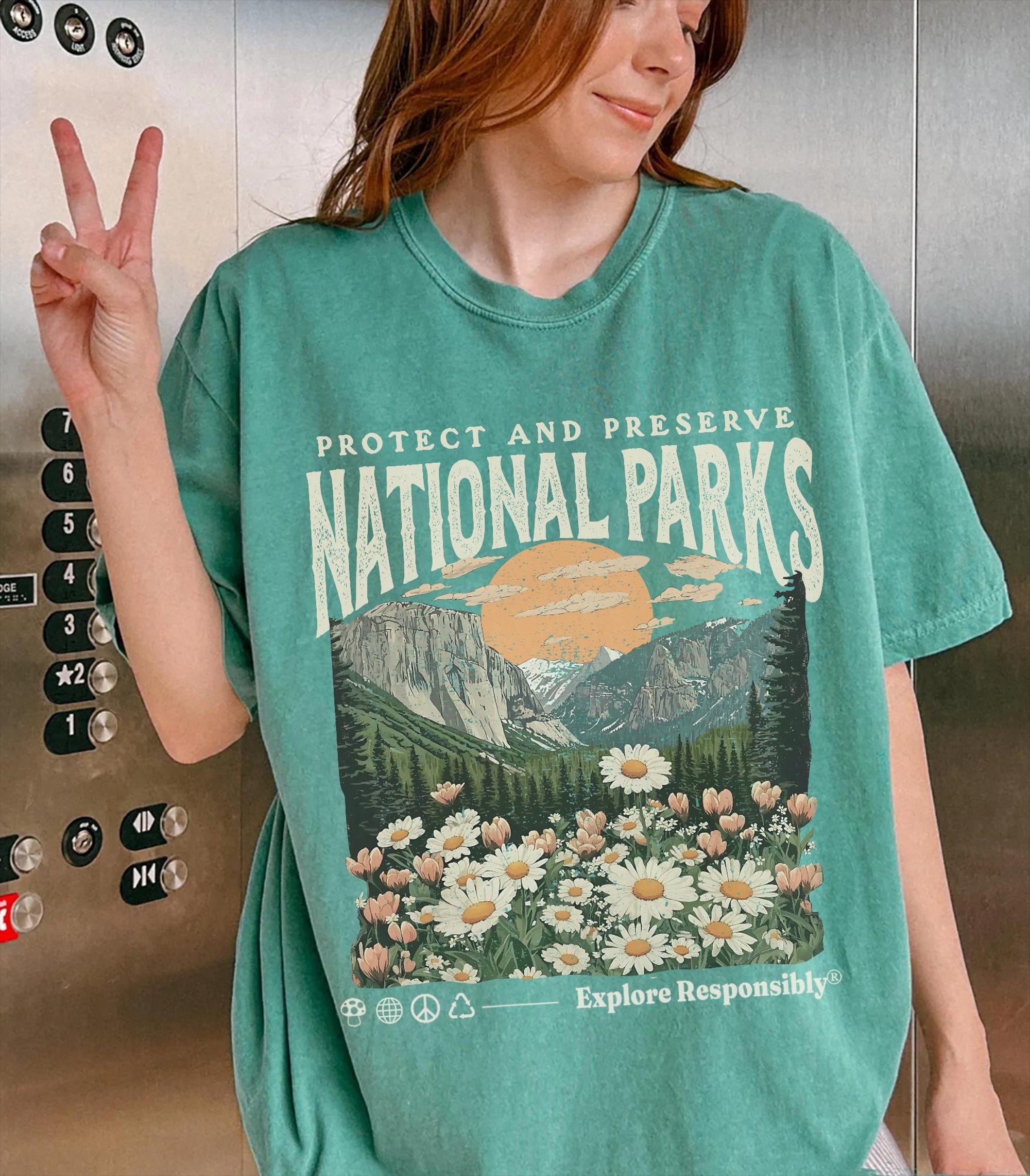 Protect Our Parks Comfort Colors T-Shirt | Vintage Nature Tee - Image 7