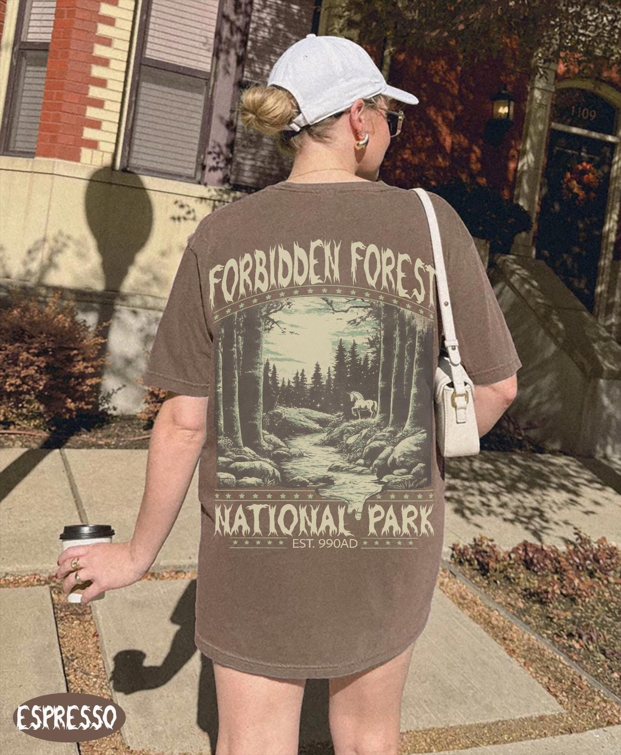 Forbidden Forest Bookish Comfort Colors Tee | Wizard Park Vibes - Image 3