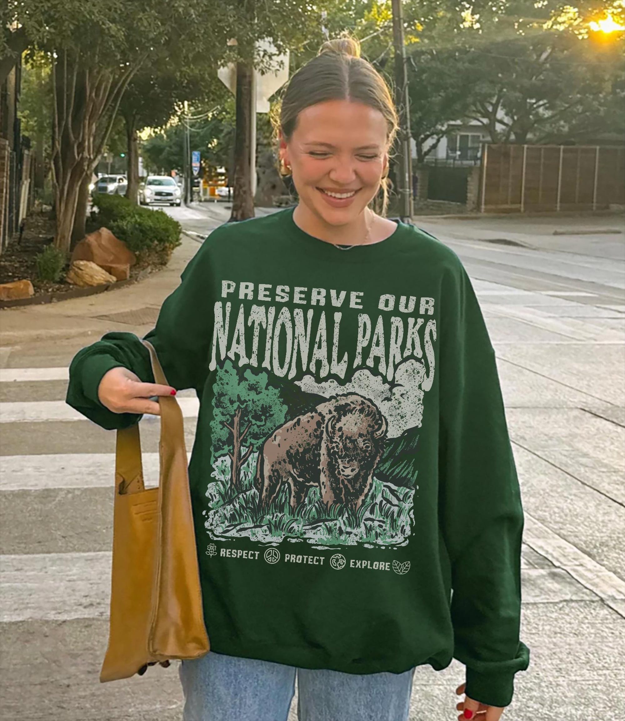 National Parks Crewneck Sweatshirt - Cozy Hiking Apparel - Image 3