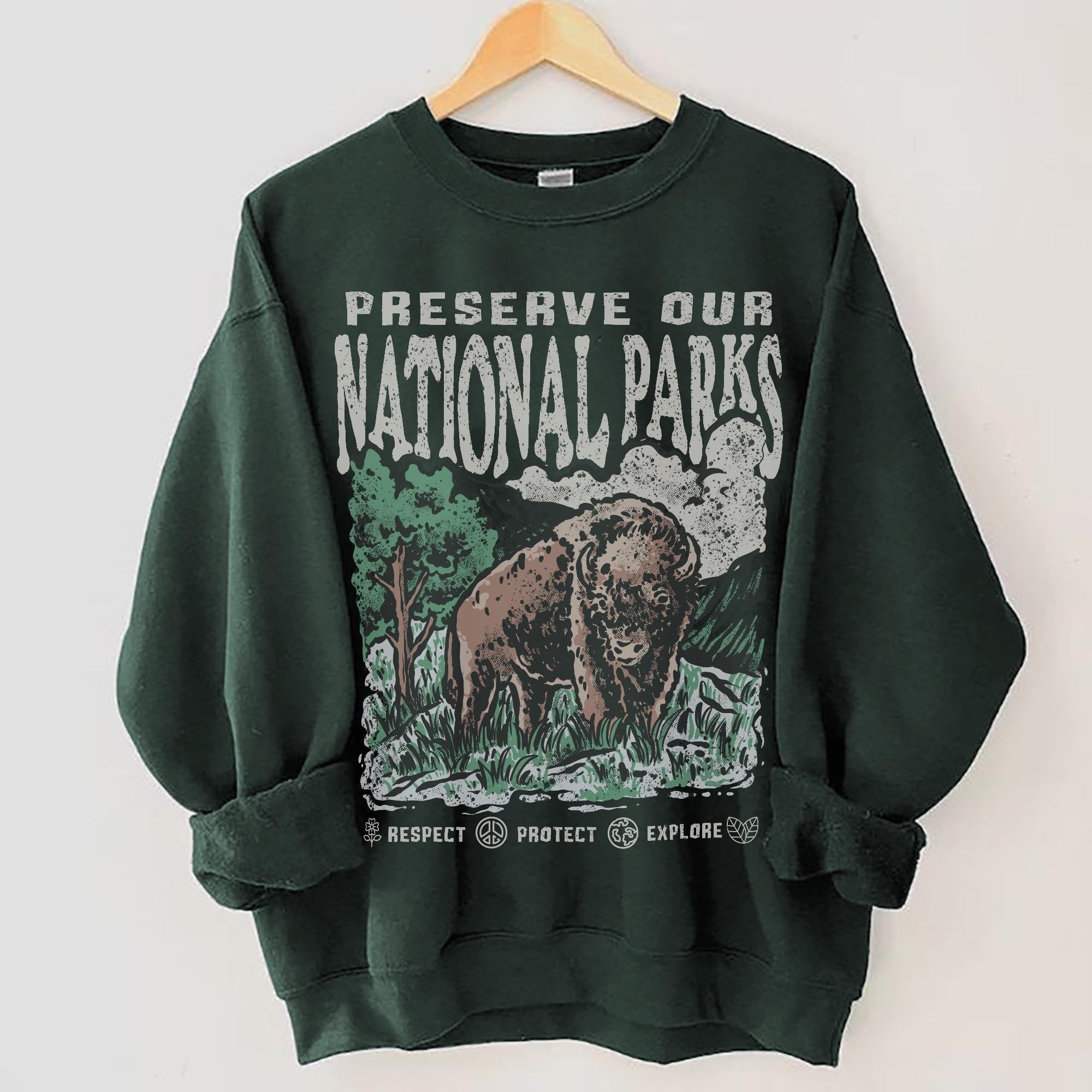 National Parks Crewneck Sweatshirt - Cozy Hiking Apparel - Image 2