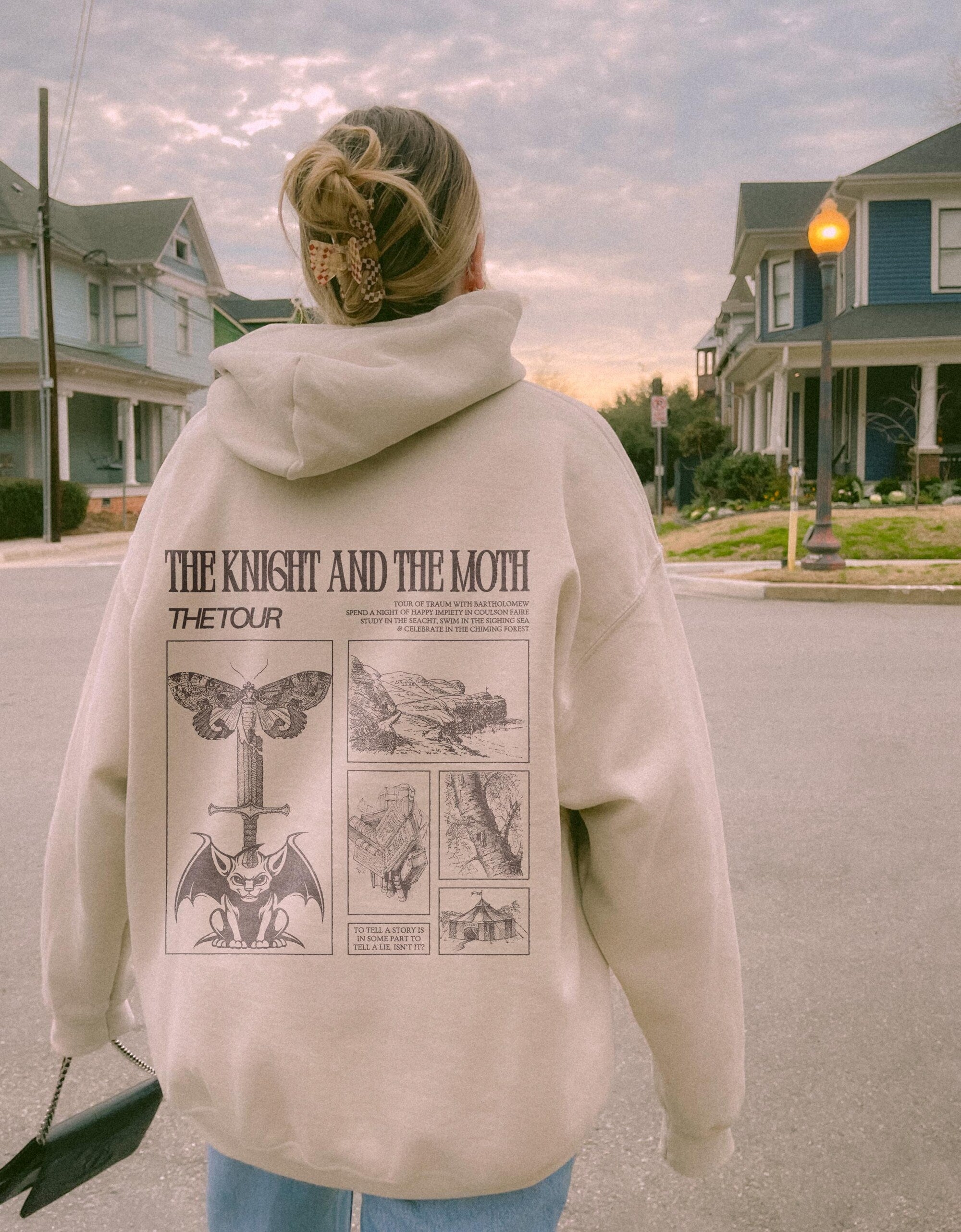 The Knight & the Moth Hoodie – Official Rachel Gillig Merch - Image 3