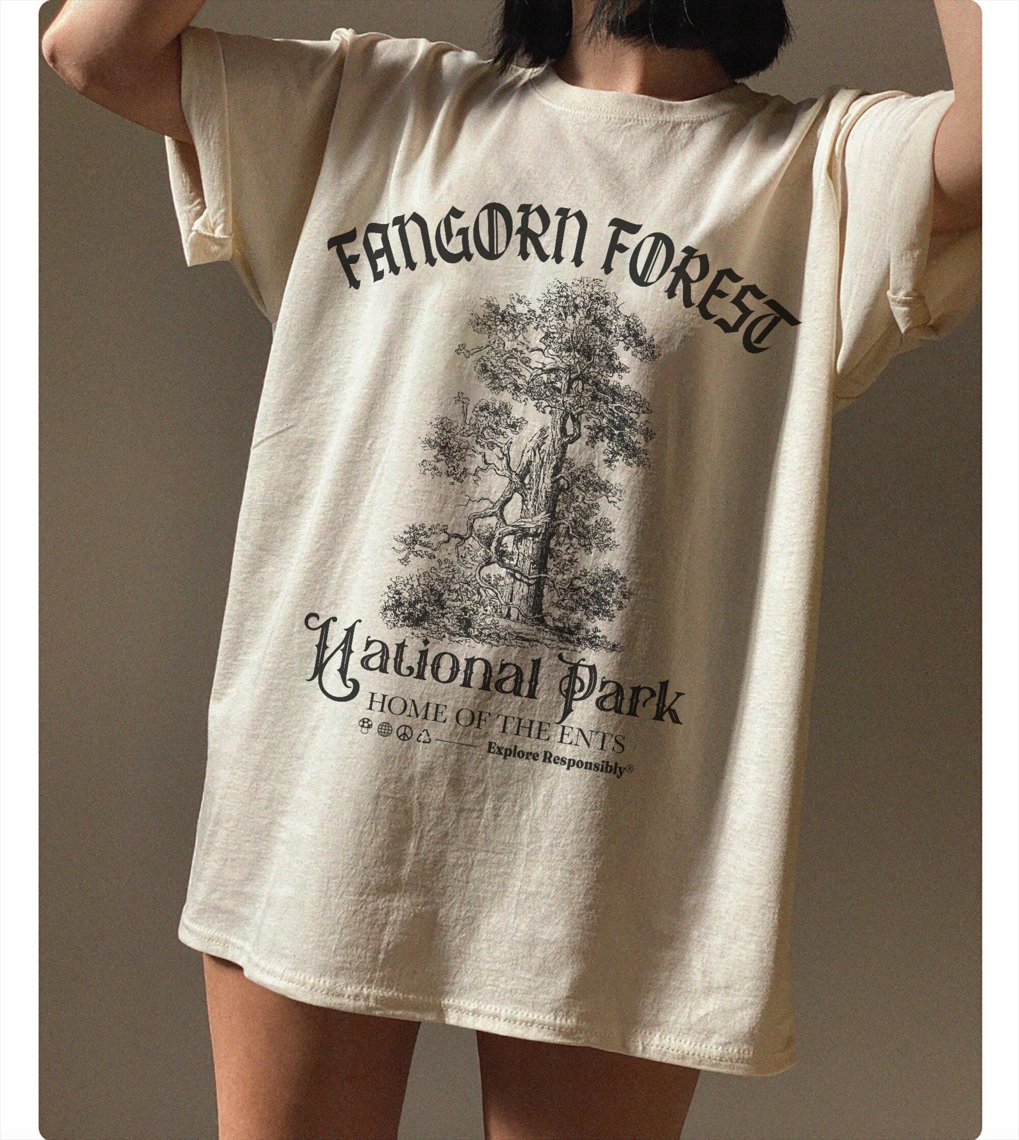 Fangorn Forest Vintage Tee – Middle Earth National Park Shirt
