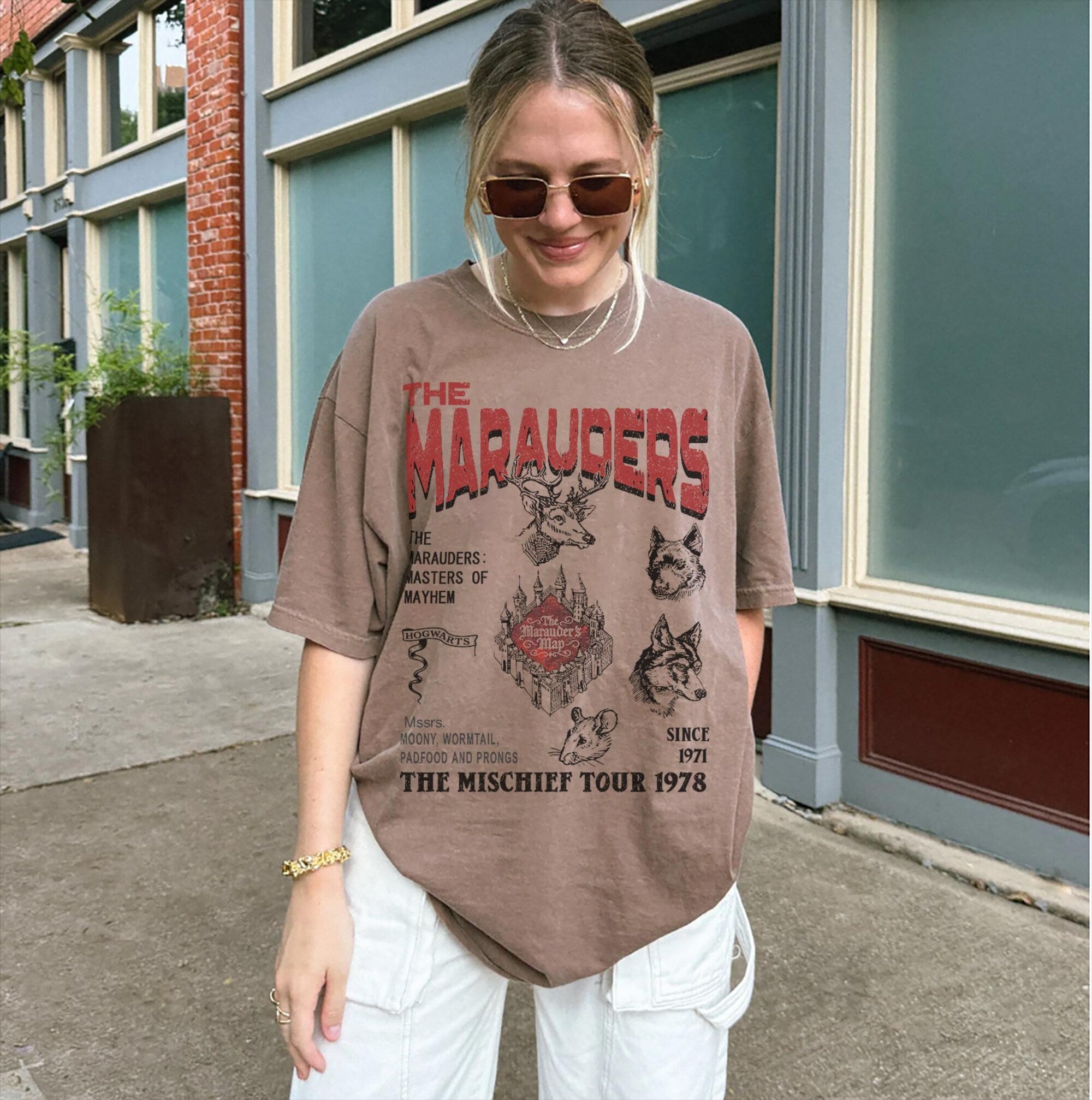 Marauders Tour Comfort Colors Tee | Vintage Wizard Vacation Shirt - Image 3