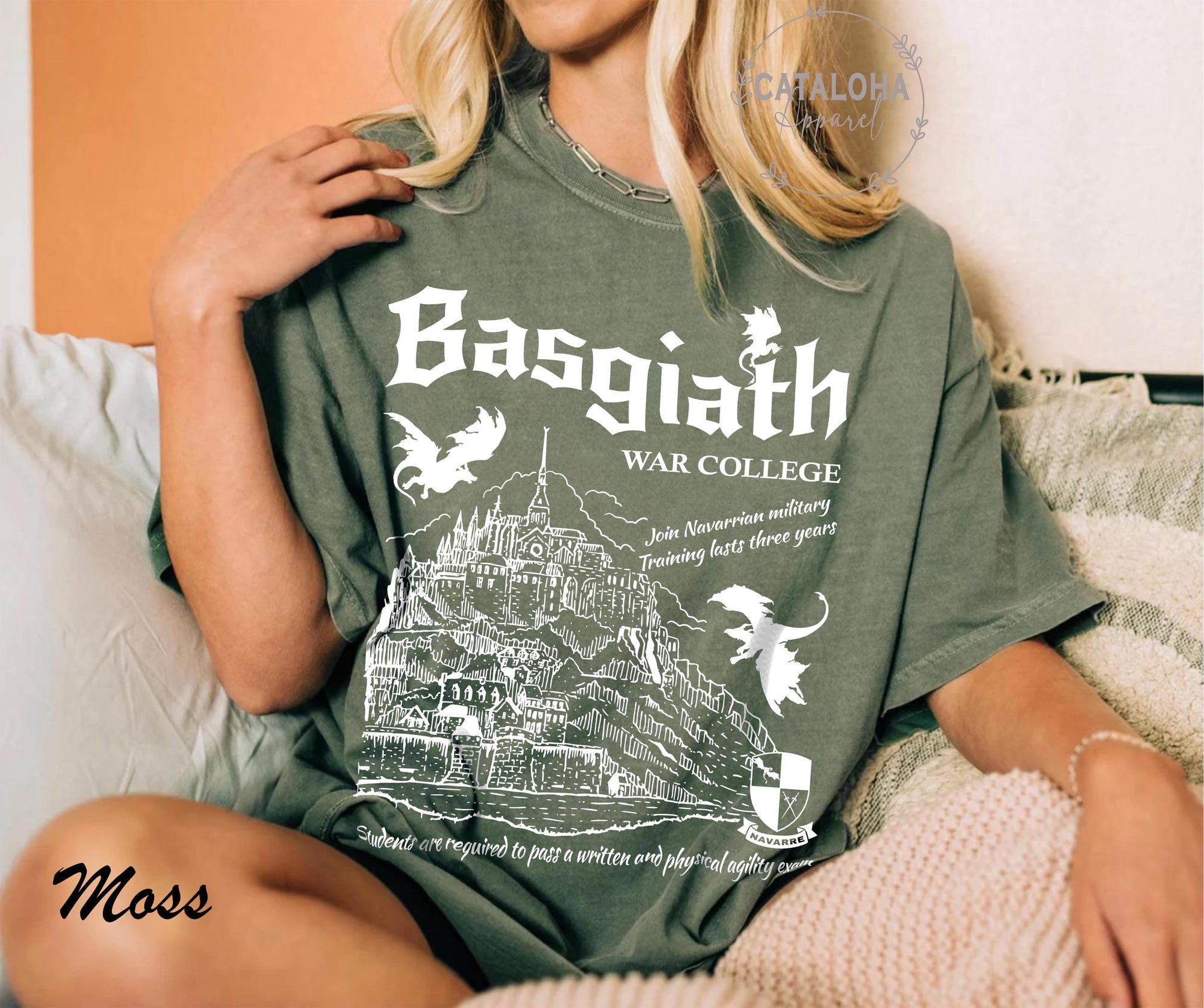 Basgiath War College Vintage Shirt | Fourth Wing Fan Tee - Image 6