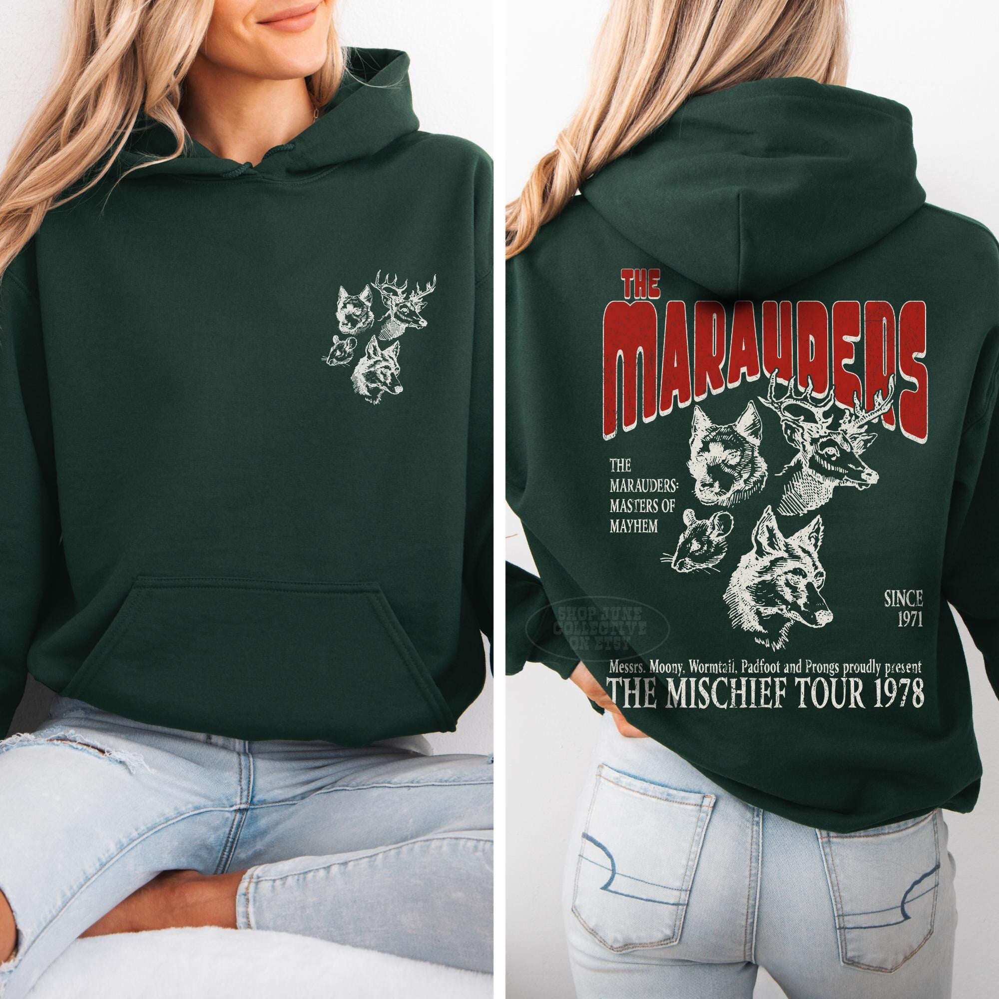 Marauders World Tour Unisex Hoodie - 70s Wizard Aesthetic - Image 8