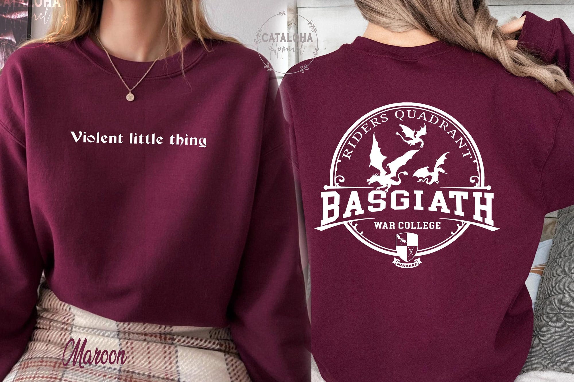 Basgiath War College Sweatshirt – Fourth Wing Inspired - Image 5