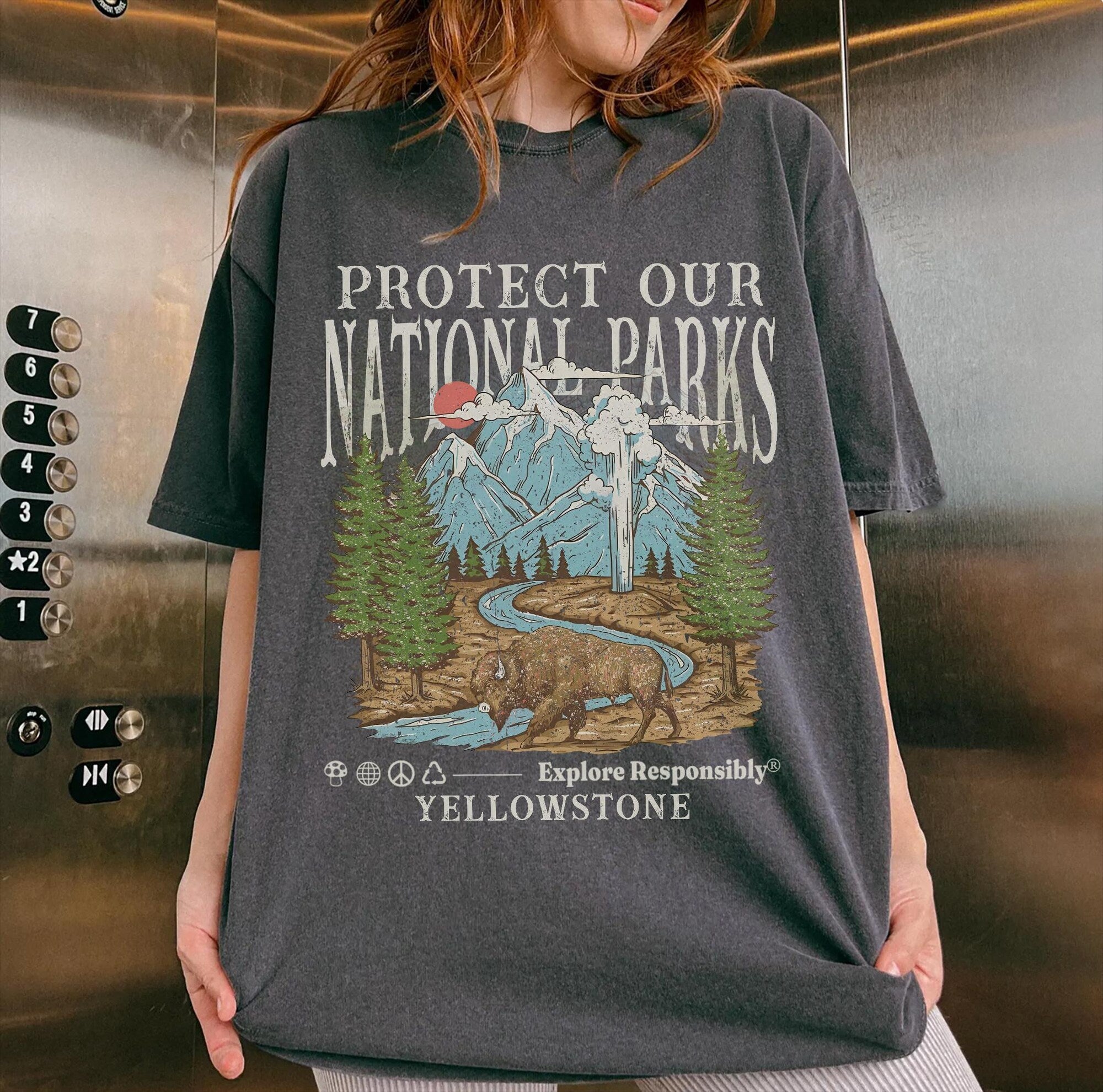 Rustic National Parks Comfort Colors® Tee | Respect Wildlife
