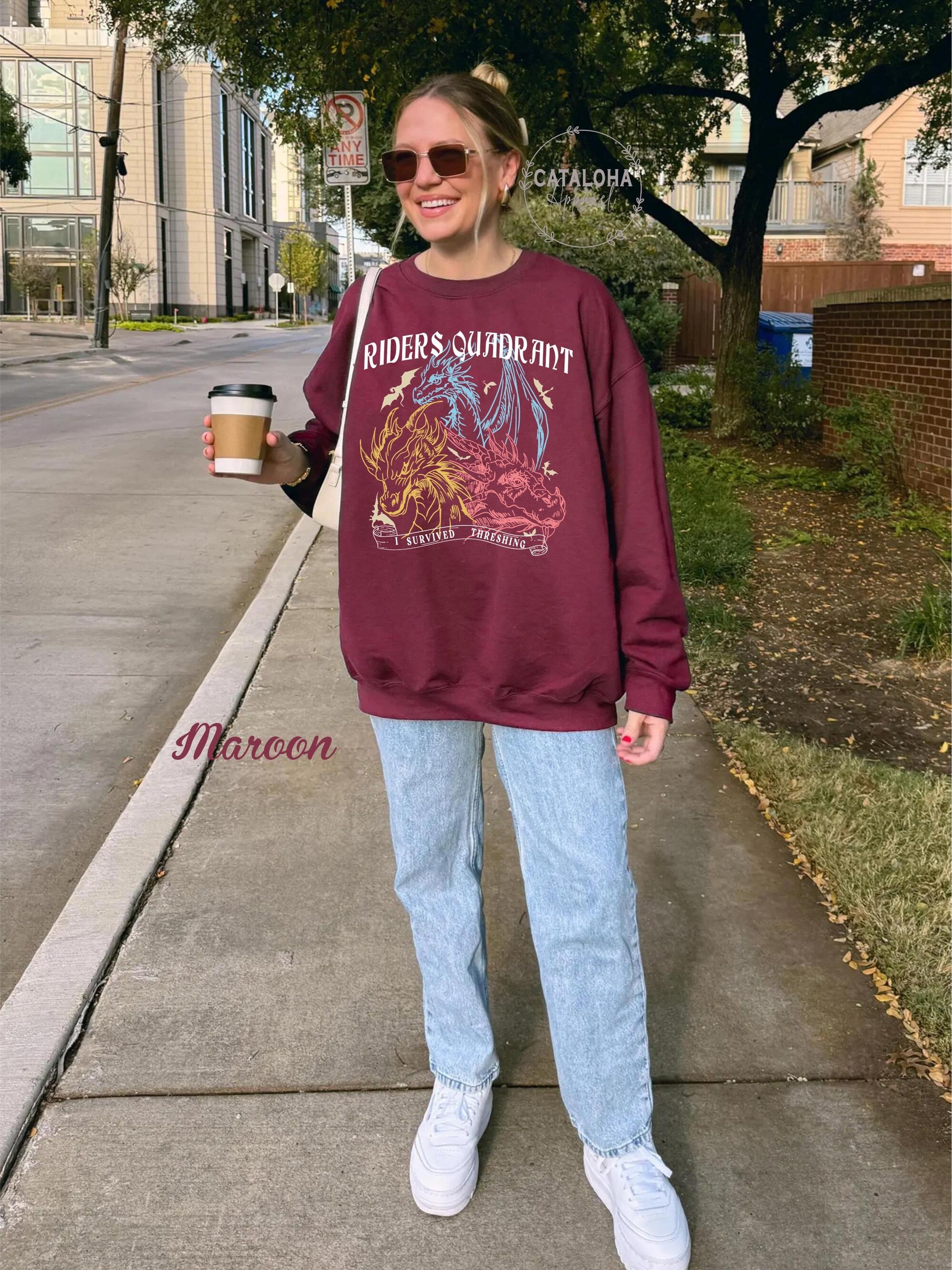 Fourth Wing Riders Quadrant Crewneck Sweatshirt - Image 5