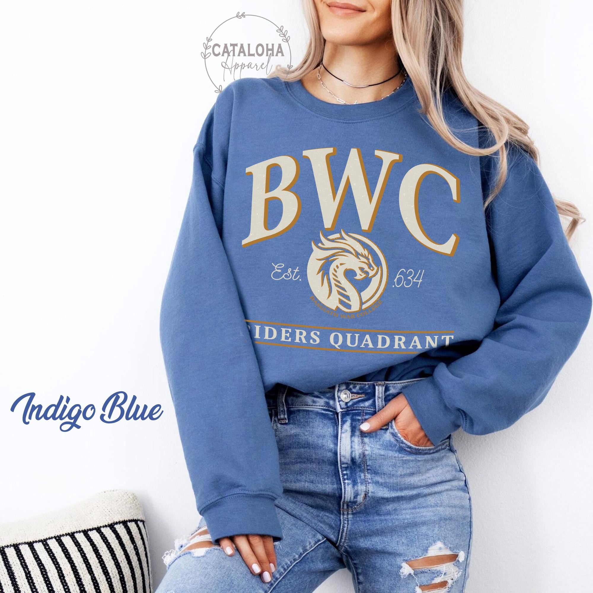 Basgiath War College Crewneck Sweatshirt | Riders Quadrant - Image 10
