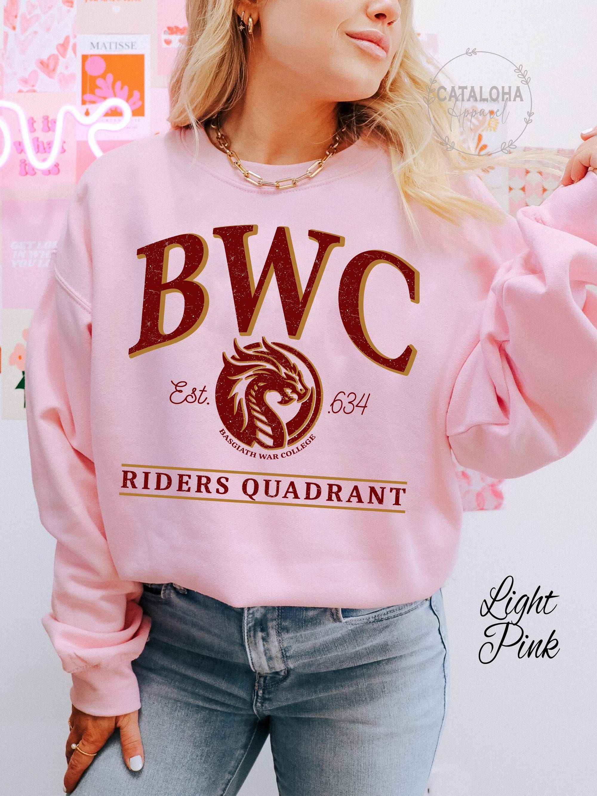 Basgiath War College Crewneck Sweatshirt | Riders Quadrant - Image 11