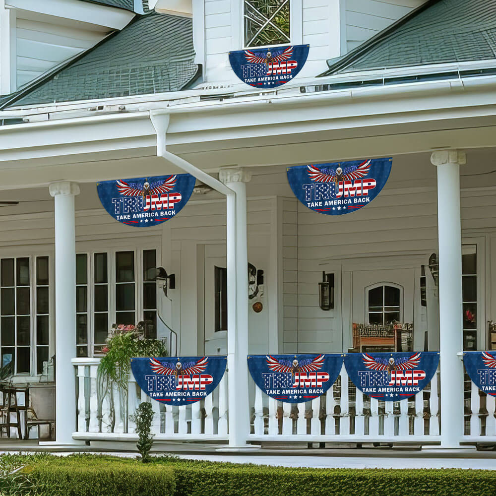 Trump Take America Back Non-Pleated Fan Flag