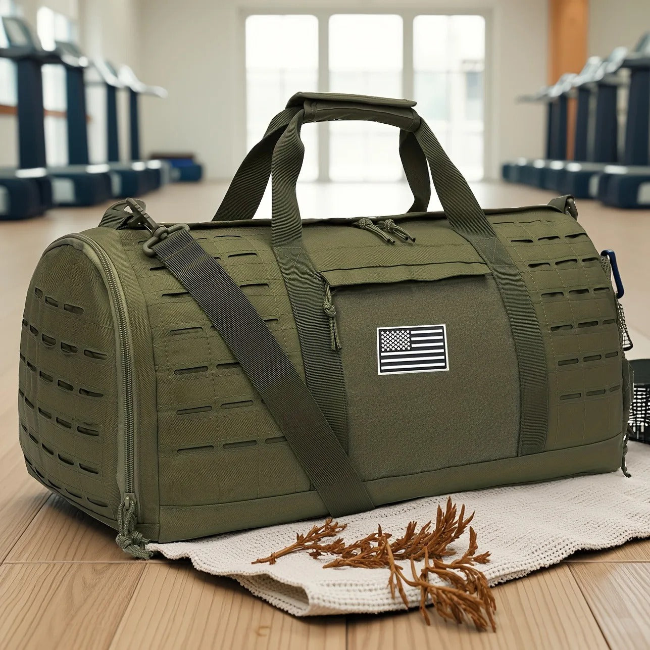 40L Tactical Duffle Bag for Men - Hiking Travel Carry-On Weekender Bag