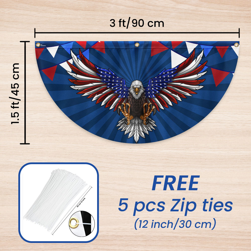 Flagwix American Flag - Patriotic Eagle 4th Of july Fan Flag