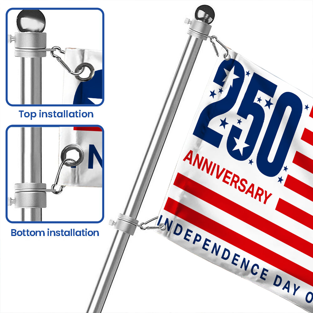 Flagwix American Flag - 250 Anniversary Independence Day of America 4th Of july Grommet Flag