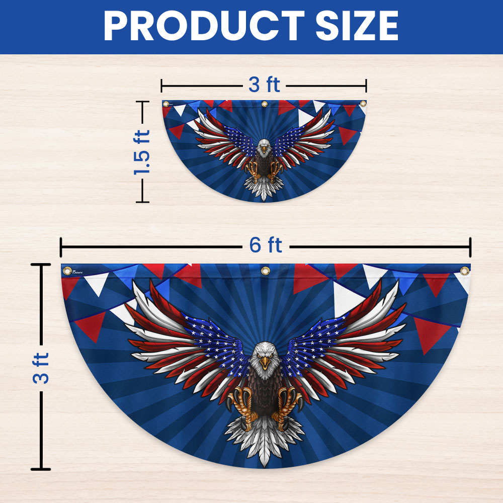 Flagwix American Flag - Patriotic Eagle 4th Of july Fan Flag