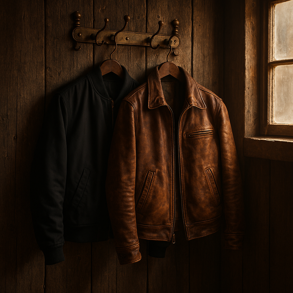 Veteran bomber & leather jackets