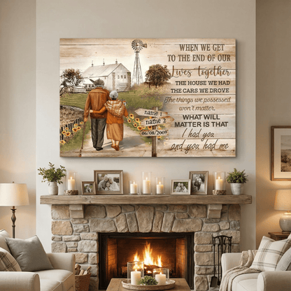 I Had You And You Had Me - Personalized Couple Canvas