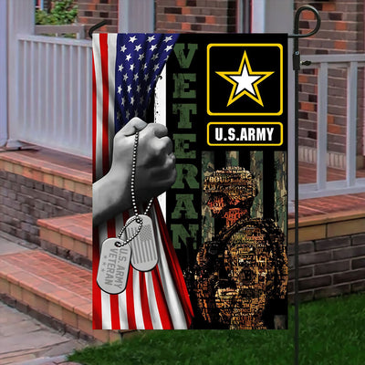 Proud To Be An American Veteran Flag