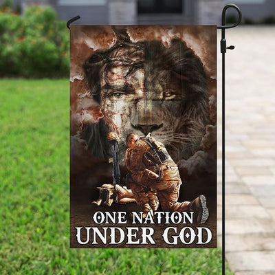 One Nation Under God Veteran Flag