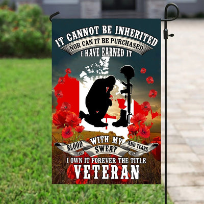Unique Canada Veteran Flag