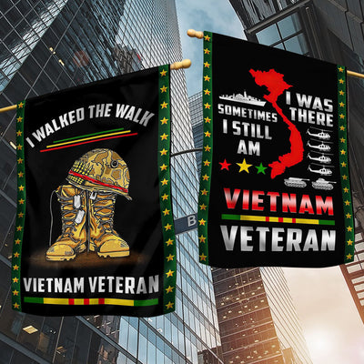 Premium I Walked The Walk Vietnam Veteran Flag
