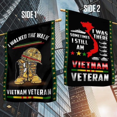 Premium I Walked The Walk Vietnam Veteran Flag
