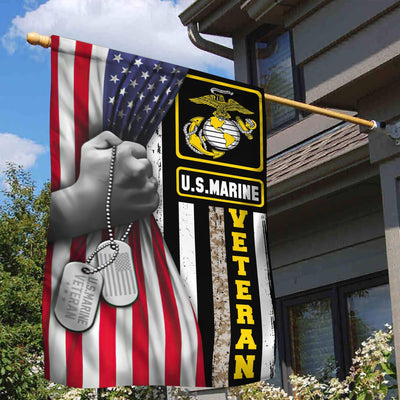 Unique Multi-services American Veteran Flag