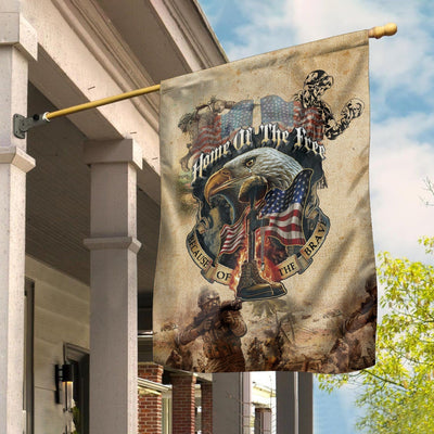 Premium Home Of The Free Veteran Flag