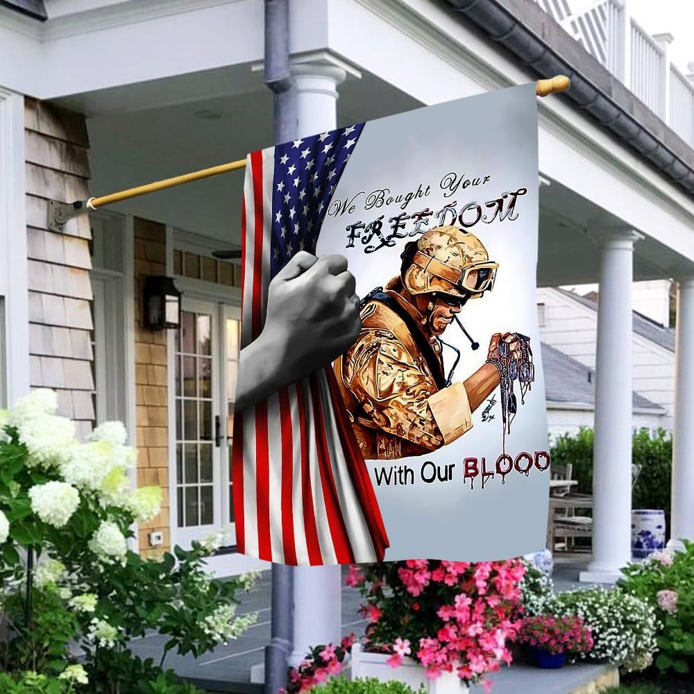 Premium Freedom With Out Blood Flag