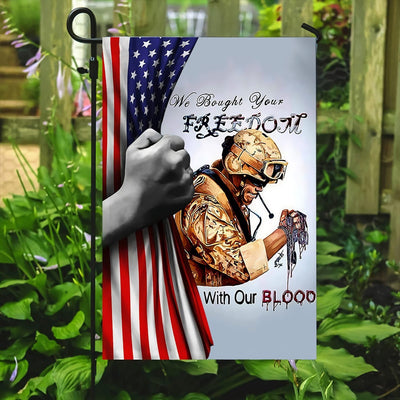 Premium Freedom With Out Blood Flag