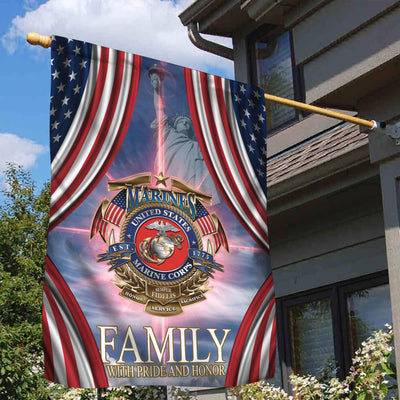 Premium Multiple US Military Services Veteran Flag