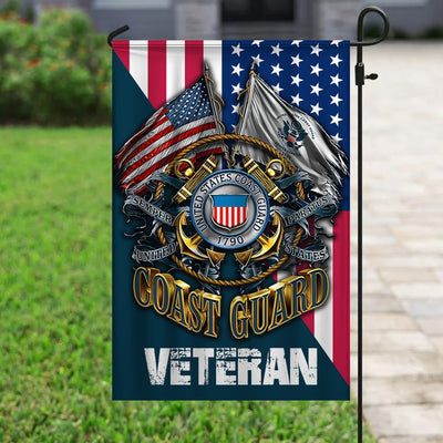Premium Multiple US Military Services Veteran Flag