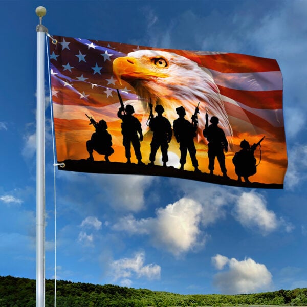 Veteran Grommet Flag US Military