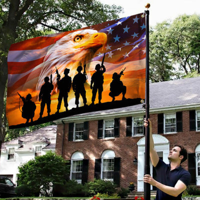 Veteran Grommet Flag US Military