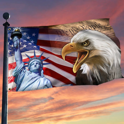 Premium America Patriotic Grommet We The People Flag