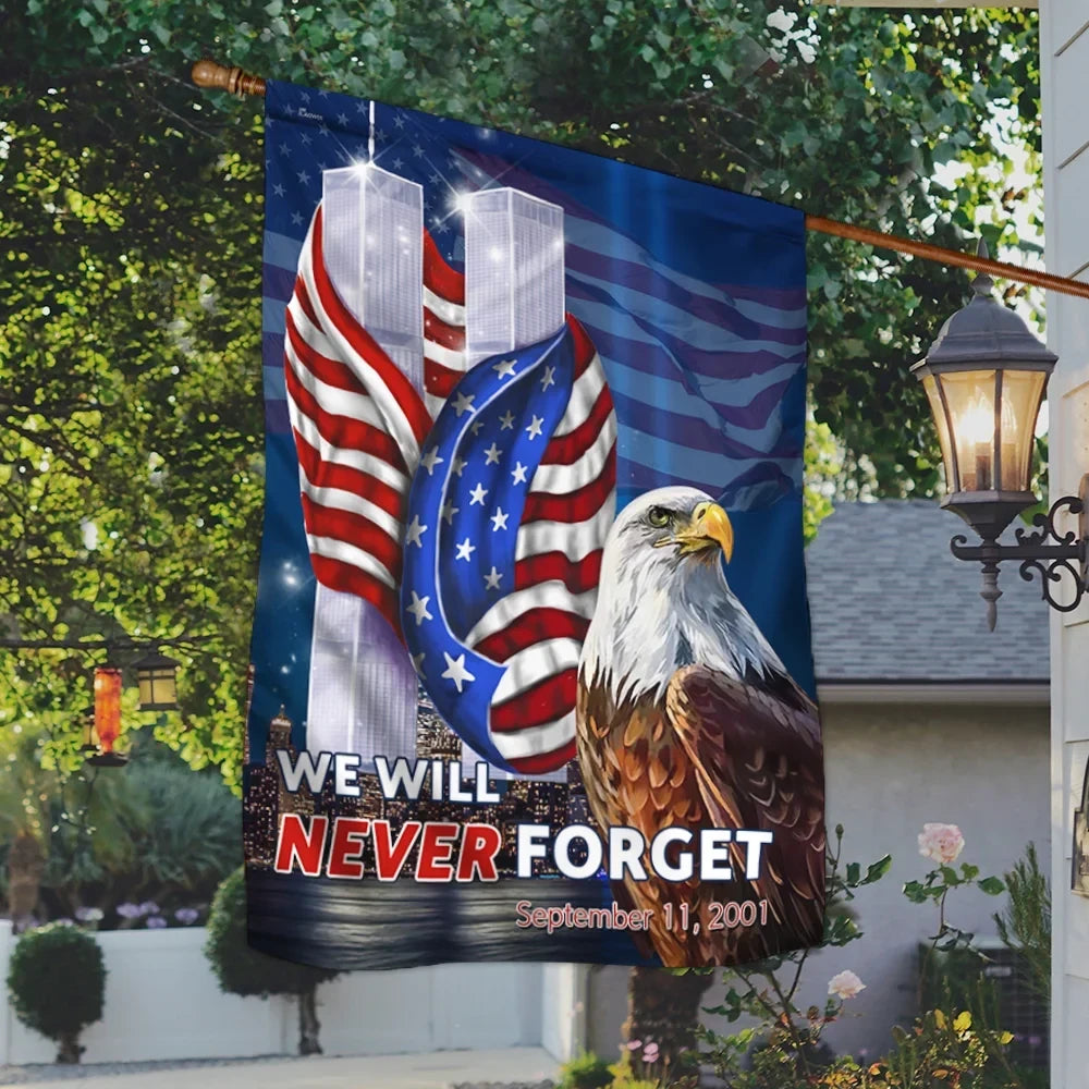 Premium Patriot Day September 11th We Will Never Forget Flag
