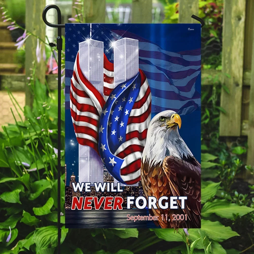 Premium Patriot Day September 11th We Will Never Forget Flag